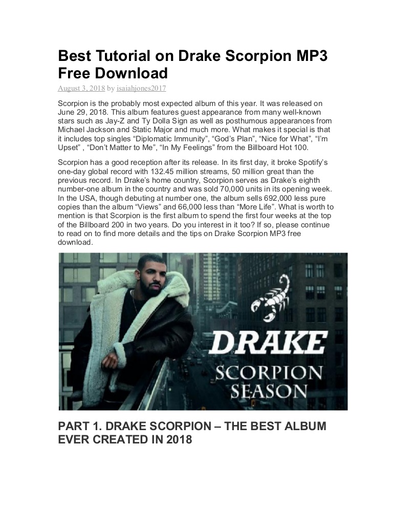 drake scorpion album mp3 download